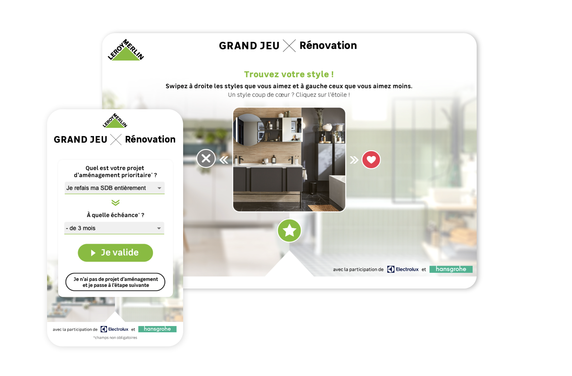 Leroy Merlin - Swiper grand jeu rénovation
