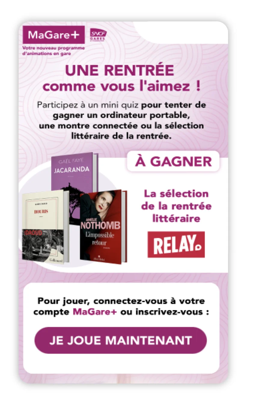MaGare + - Sondage mobile