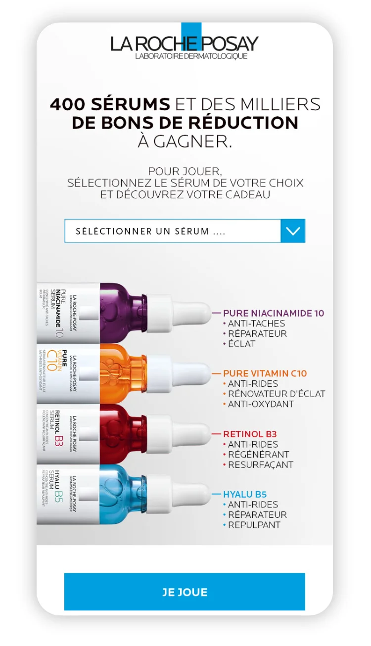 La Roche Posay Click & Win mobile