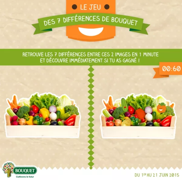 Bouquet jeu des 7 différences en ligne