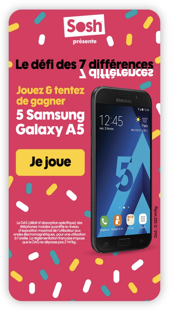 SOSH - jeu des 7 différences mobile SOSH - jeu des 7 différences mobile