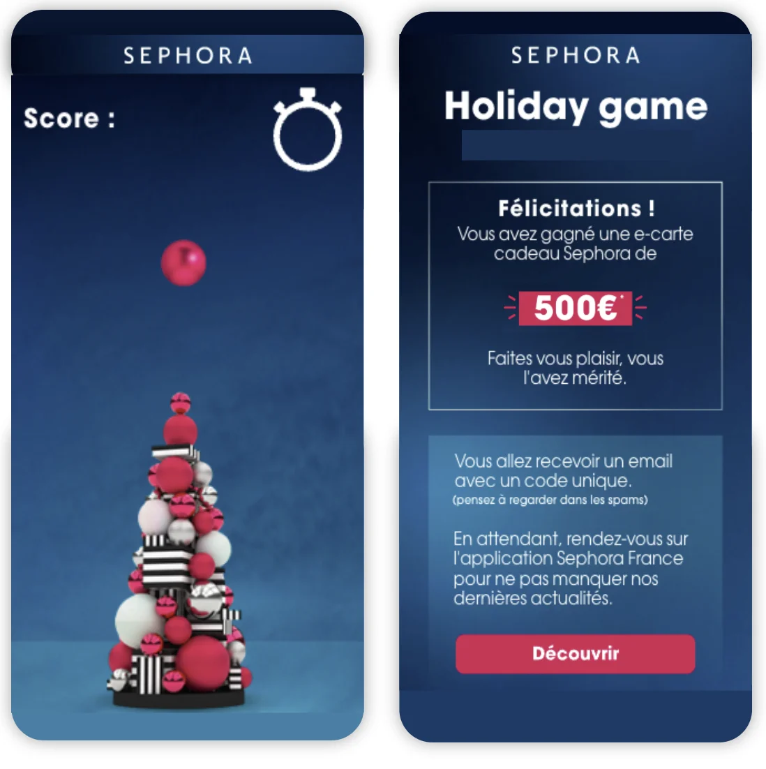 Sephora - holiday game - marketing international Sephora - Holiday Game - marketing international